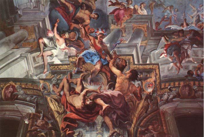 Andrea Pozzo The Apotheose of S. Ignazio France oil painting art